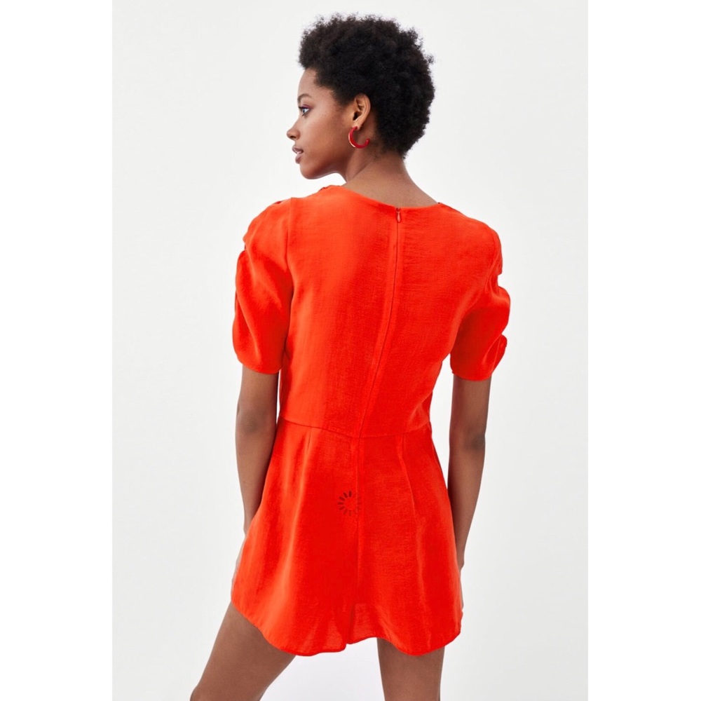 NWOT! Zara Flowy Short Jumpsuit - Size Small - Picture 3 of 5